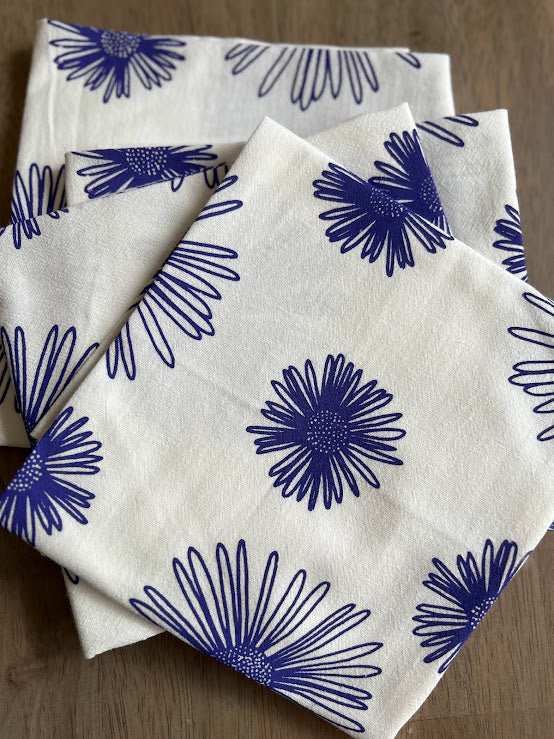 ASTERS flower dinner napkin set