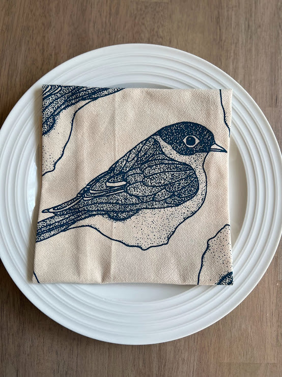 Bluebird cotton dinner napkins