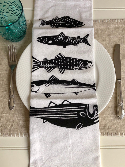 Maine Fish dinner napkin set
