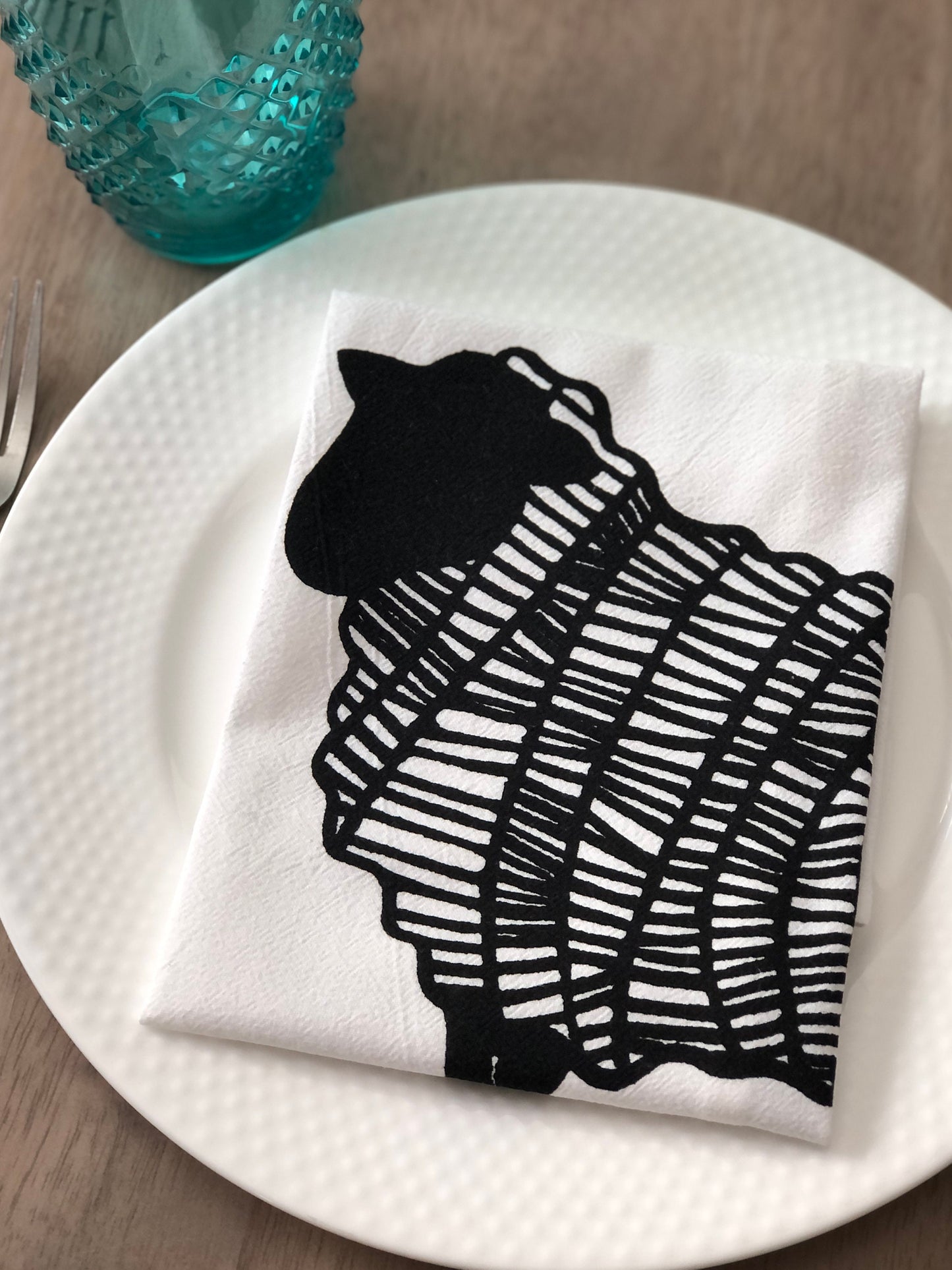 Sheep dinner napkin set